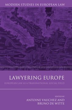 portada lawyering europe: european law as a social field (en Inglés)