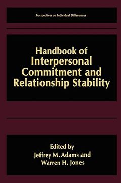 portada Handbook of Interpersonal Commitment and Relationship Stability (en Inglés)