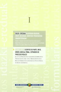 portada formularios: escritos de parte, (3 vol) en el orden judicial penal, extraidos de