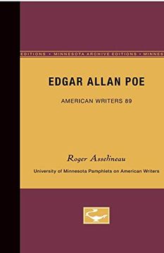 portada Edgar Allan poe - American Writers 89: University of Minnesota Pamphlets on American Writers (en Inglés)