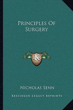 portada principles of surgery (in English)
