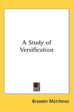 portada a study of versification (en Inglés)