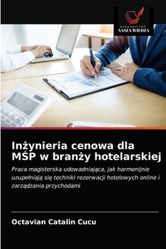 portada Inżynieria cenowa dla MŚP w branży hotelarskiej (en Polaco)