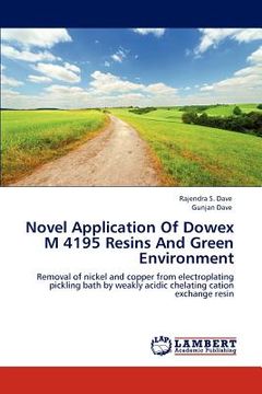 portada novel application of dowex m 4195 resins and green environment (en Inglés)