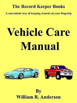 portada vehicle care manual (en Inglés)