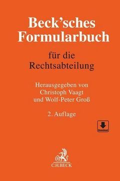 portada Beck'sches Formularbuch für die Rechtsabteilung (en Alemán)