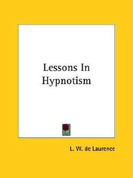 portada lessons in hypnotism (in English)