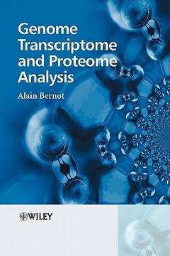 portada genome, transcriptome and proteome analysis (en Inglés)