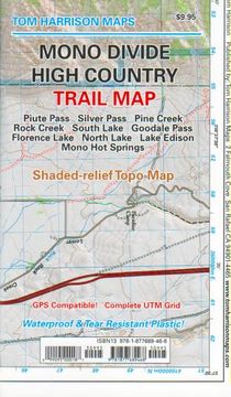 portada Mono Divide high country trail map (Tom Harrison Maps)