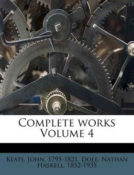 portada complete works volume 4 (en Inglés)