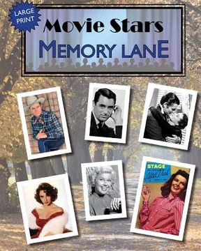 portada Movie Stars Memory Lane: large print book for dementia patients (en Inglés)