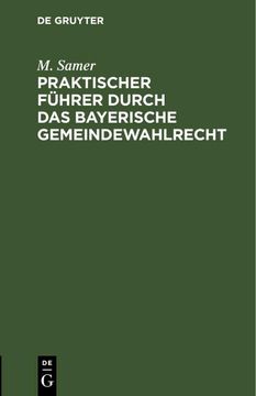 portada Praktischer Führer Durch das Bayerische Gemeindewahlrecht (in German)