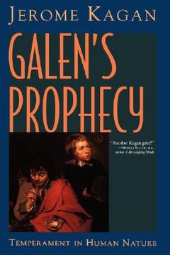 portada galen's prophecy: temperament in human nature (en Inglés)