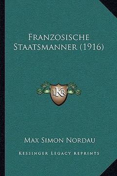 portada Franzosische Staatsmanner (1916) (en Alemán)
