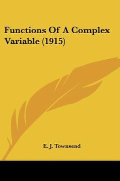 portada functions of a complex variable (1915) (en Inglés)