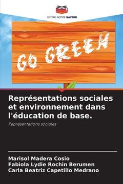 portada Représentations sociales et environnement dans l'éducation de base.