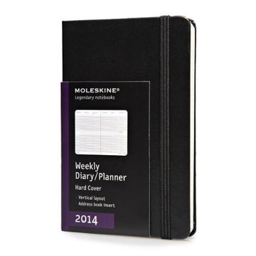 portada Moleskine 2014 Weekly Planner, Vertical, 12 Month, Pocket, Black, Hard Cover (3.5 x 5.5) (Planners & Dats)