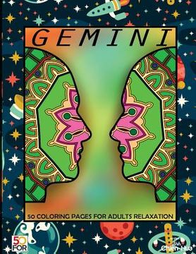 portada Gemini 50 Coloring Pages For Adults Relaxation (in English)