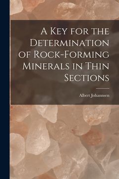 portada A key for the Determination of Rock-forming Minerals in Thin Sections (in English)