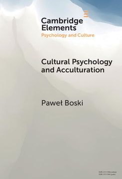portada Cultural Psychology and Acculturation (Elements in Psychology and Culture) (in English)