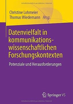 portada Datenvielfalt in Kommunikationswissenschaftlichen Forschungskontexten (in German)