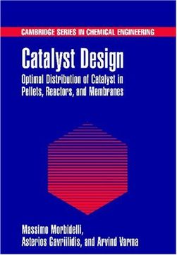portada Catalyst Design: Optimal Distribution of Catalyst in Pellets, Reactors, and Membranes (Cambridge Series in Chemical Engineering) (in English)