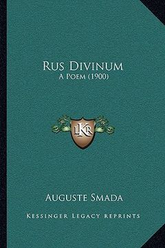 portada rus divinum: a poem (1900)