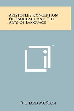 portada aristotle's conception of language and the arts of language (en Inglés)