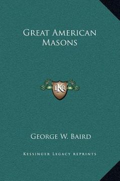 portada great american masons (en Inglés)