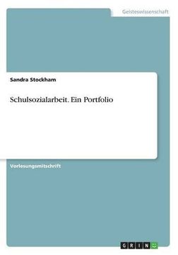 portada Schulsozialarbeit. Ein Portfolio (German Edition)