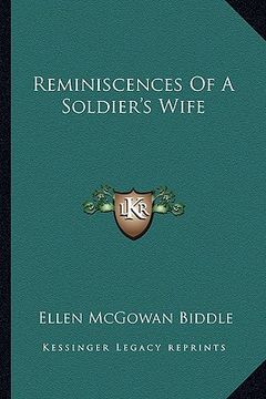 portada reminiscences of a soldier's wife (en Inglés)
