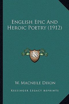portada english epic and heroic poetry (1912) (en Inglés)