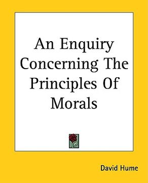 portada an enquiry concerning the principles of morals (en Inglés)