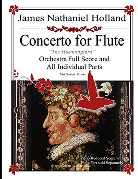 portada Flute Concerto "The Hummingbird": Full Score and Individual Parts (in English)