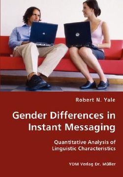 portada gender differences in instant messaging - quantitative analysis of linguistic characteristics
