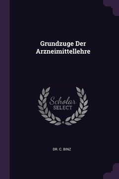 portada Grundzuge Der Arzneimittellehre (en Inglés)