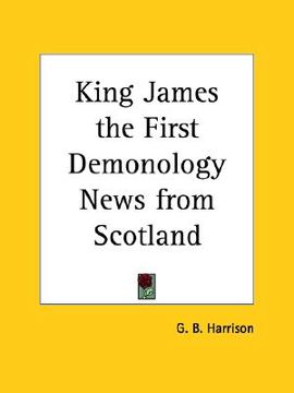 portada king james the first demonology news from scotland (en Inglés)