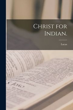 portada Christ for Indian. (in English)