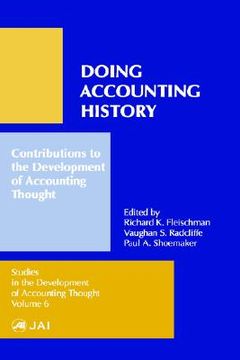 portada doing accounting history: contributions to the development of accounting thought (en Inglés)