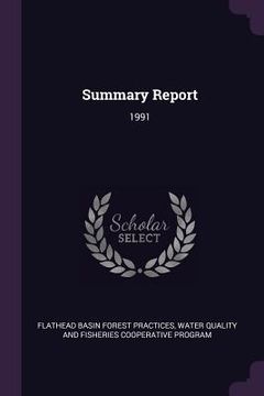 portada Summary Report: 1991 (en Inglés)