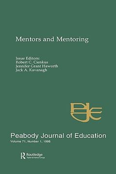 portada mentors and mentoring: a special issue of the peabody journal of education (en Inglés)