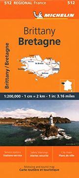 portada Brittany - Michelin Regional map 512 (Michelin Maps, 512)