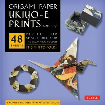 portada origami paper floating world ukiyo-e small 6 3/4 (in English)