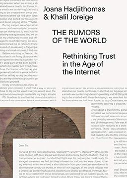portada Joana Hadjithomas & Khalil Joreige: The Rumors of the World (Sternberg Press): Rethinking Trust in the age of the Internet