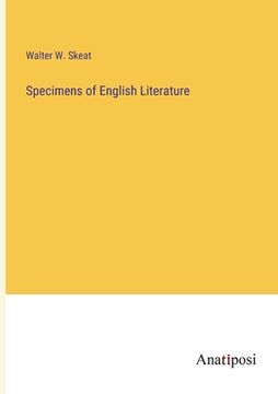 portada Specimens of English Literature (en Inglés)