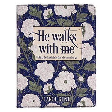 portada He Walks With me White Floral (en Inglés)