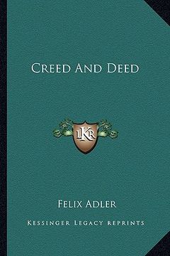 portada creed and deed (in English)