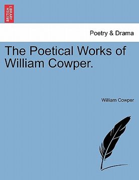 portada the poetical works of william cowper. (en Inglés)