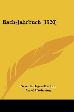 portada bach-jahrbuch (1920)