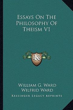 portada essays on the philosophy of theism v1